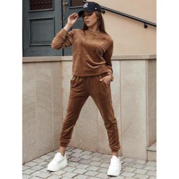 Szettek - Női bársony szett barna színben kép