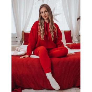 Szettek - Női piros melegítő szett AY1112 kép