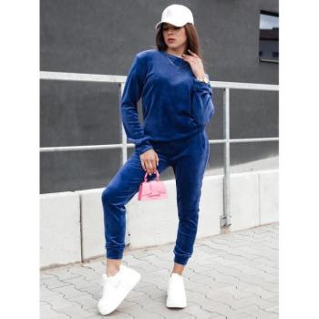 Szettek - Női sötétkék bársony szett kép