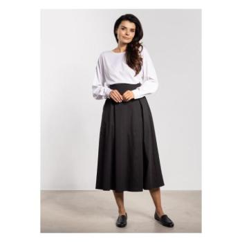 Szoknyák - Elegáns fekete szoknya hátul megkötővel kép