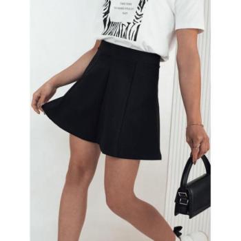 Szoknyák - Fekete női miniszoknya rugalmas derékkal CY0450 kép