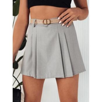 Szoknyák - Női szürke miniszoknya/rövidnadrág kép