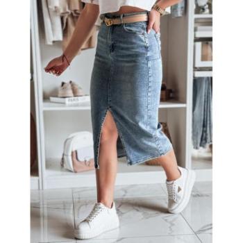 Szoknyák - Világoskék farmerszoknya hasítékkal CY0484 kép