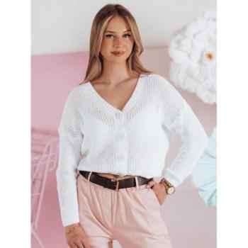 Szvetterek - Fehér női gombos pulóver MY2459 kép