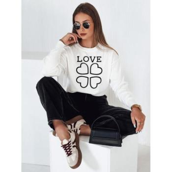 Szvetterek - Fehér női pulóver mintával MY2337 kép