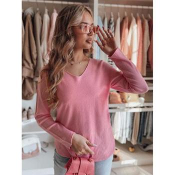 Szvetterek - Hosszú rózsaszín női pulóver MY2444 kép