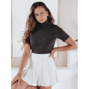 Szvetterek - Női barna pulóver rövid ujjal MY2554 kép