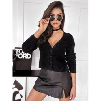 Szvetterek - Női gombos pulóver fekete színben MY2035 kép