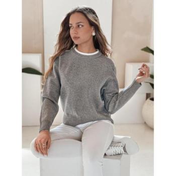 Szvetterek - Női szürke alap pulóver MY2505 kép