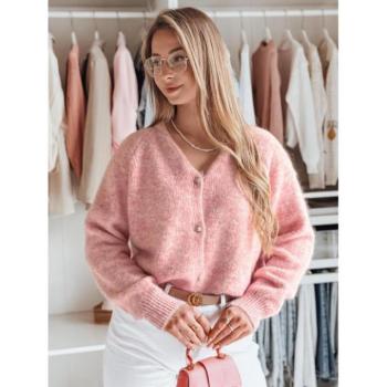 Szvetterek - Rózsaszín női pulóver gombos MY2471 kép