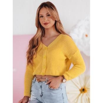 Szvetterek - Sárga női gombos pulóver MY2462 kép