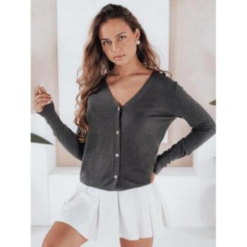 Szvetterek - Sötétszürke női pulóver gombokkal MY2498 kép