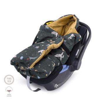 Takarók a gyerekülésbe - Pamut babatakaró a Stardust kollekcióból kép