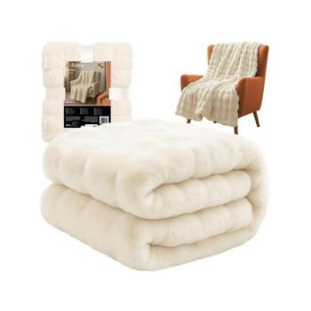 Takarók felnőtteknek - Puha fehér takaró - 160×100 cm kép