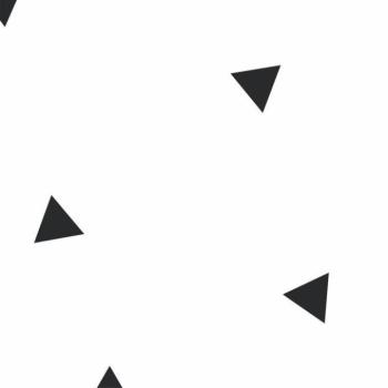 Tapeták - Dekoratív fali tapéta fekete háromszögekkel kép