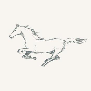 Tapeták - Dekoratív tapéta ló motívummal kép