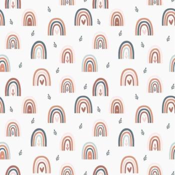Tapeták - Gyerek tapéta szivárványokkal kép