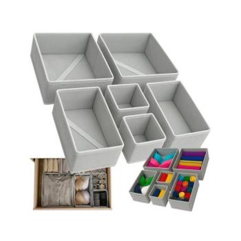 Tárolók-Rendszerezők - Szürke mosodaszervezők - 6 darabos készlet kép