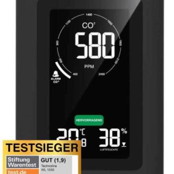 Technoline WL1030 digitális levegőminőség mérő, fekete kép