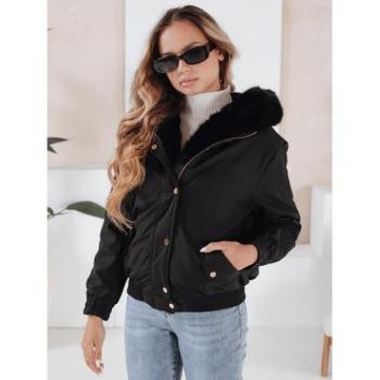 Télikabátok - Fekete rövid női kabát TY5059 kép