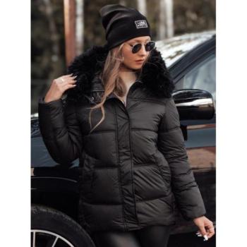 Télikabátok - Női fekete steppelt kabát TY4711 kép