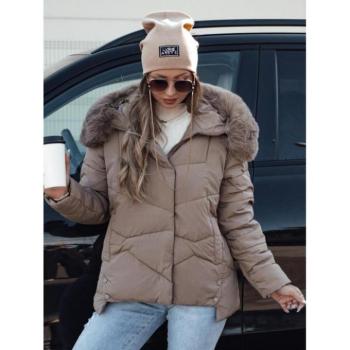 Télikabátok - Női sötétbézs télikabát TY4674 kép