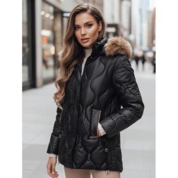 Télikabátok - Női steppelt kabát, fekete színben TY4723 kép