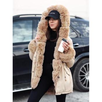 Télikabátok - Női téli parka bézs színben TY4770 kép