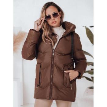 Télikabátok - Téli barna női kabát TY4998 kép
