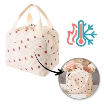 Termotáskák - Kordbársony termo táska epermintával kép