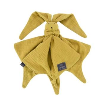 Textil játékok gyerekeknek - Doudou nyuszi, mustár színben kép