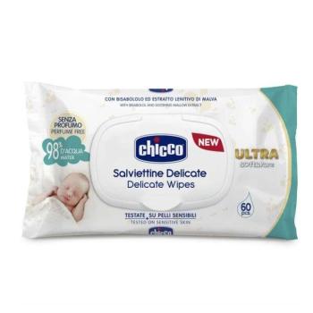 Ultra Soft &amp; Pure törlőkendő 60 db illatmentes, 98% vízbázisú kép
