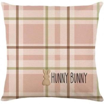 Ünnepi dekorációk - Húsvéti rózsaszín párnahuzat kép