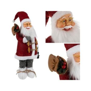 Ünnepi dekorációk - Karácsonyi figura Mikulás - 45 cm kép