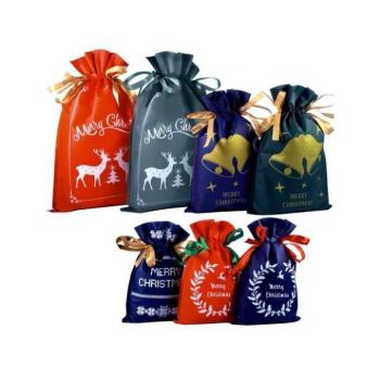 Ünnepi dekorációk - Karácsonyi táskák - 8 darabos készlet kép