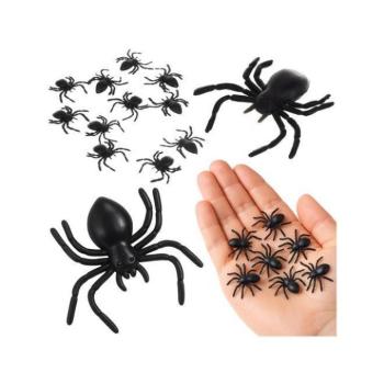 Ünnepi dekorációk - Műanyag pókok - dekoráció - 10 db kép