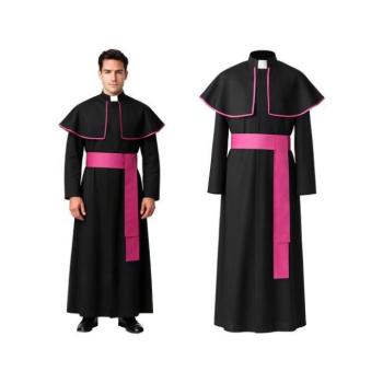 Ünnepi dekorációk - Püspöki köntös jelmez XL/XXL felnőtteknek kép