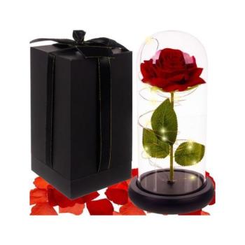 Ünnepi dekorációk - Ragyogó rózsa üvegben kép