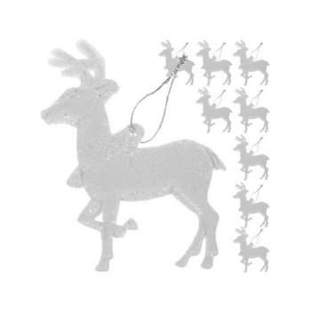 Ünnepi dekorációk - Rénszarvas alakú karácsonyi díszek - 9 db. kép
