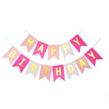 Ünnepi dekorációk - Születésnapi, HAPPY BIRTHDAY girland kép