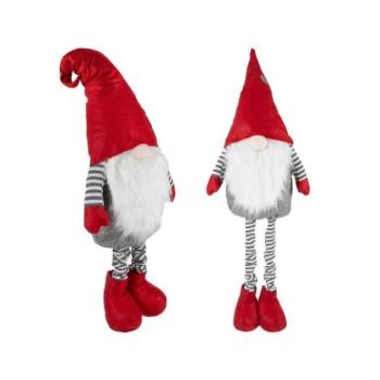 Ünnepi dekorációk - Teleszkópos karácsonyi manó - 90 cm kép