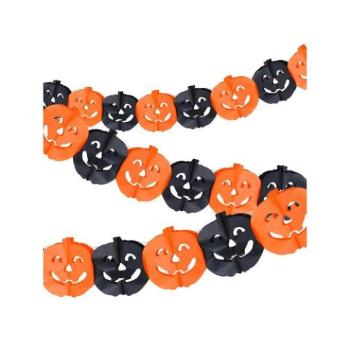 Ünnepi dekorációk - Tök füzér - 3 m kép