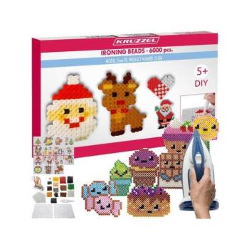 Ünnepi dekorációk - Vasalható gyöngyök karácsonyi motívummal - 6000 db kép