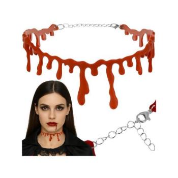 Ünnepi dekorációk - Véres Halloween nyaklánc kép