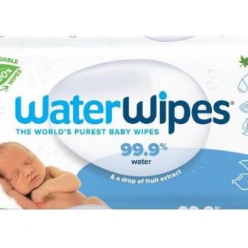 WATERWIPES Nedves törlőkendők, műanyagmentes 60 db kép