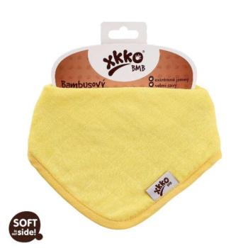 Xkko nyálkendő patentos bambusz citromsárga BMBBND002 kép