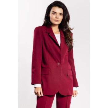 Zakók - Bordó színű, bő női kabát kép