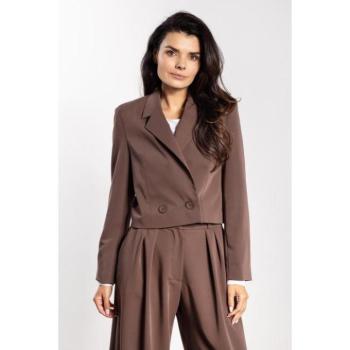 Zakók - Laza női kabát barna színben kép