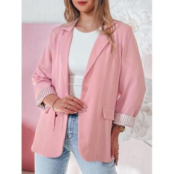 Zakók - Női rózsaszín oversized kabát PY0123 kép