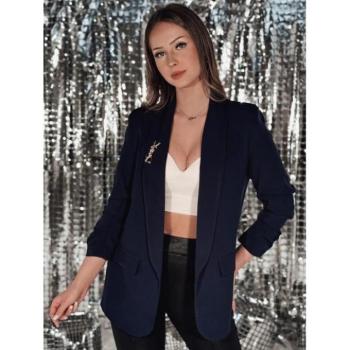 Zakók - Sötétkék női kabát rakott ujjakkal PY0104 kép